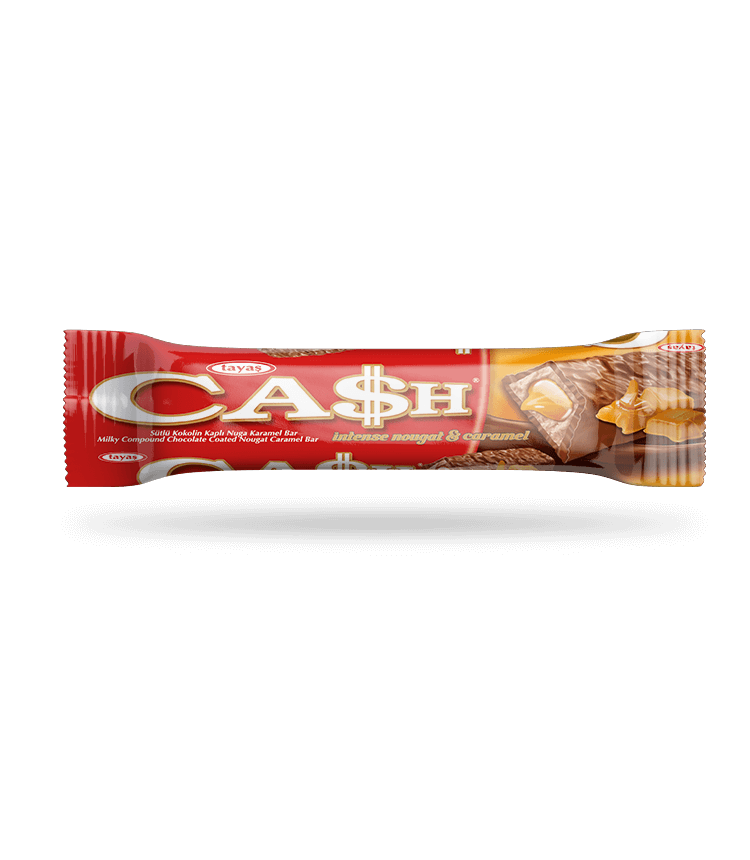 Cash - Sütlü Kakao Kaplı Nuga Karamel Bar