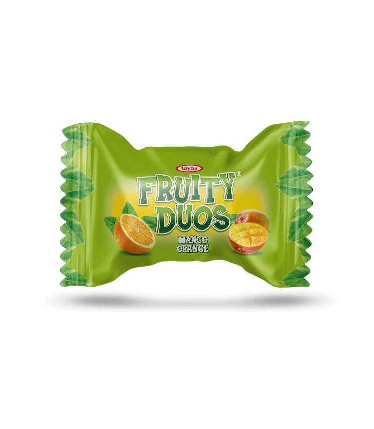 Fruity Duos - Mango, Portakal Aromalı Sert Şeker