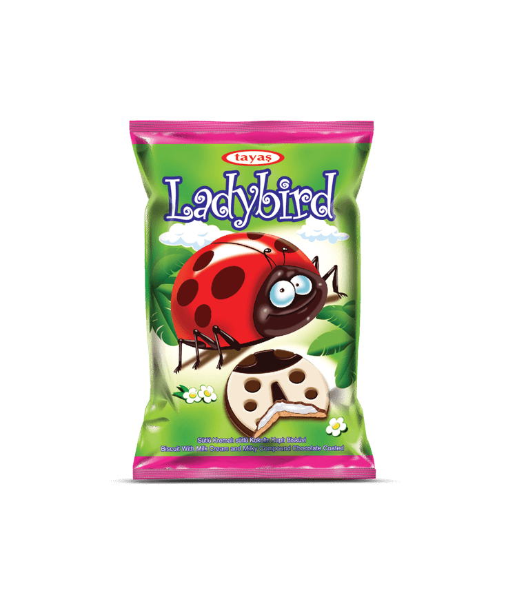 Ladybird - Sütlü Kremalı Sütlü Kokolin Kaplı Bisküvi