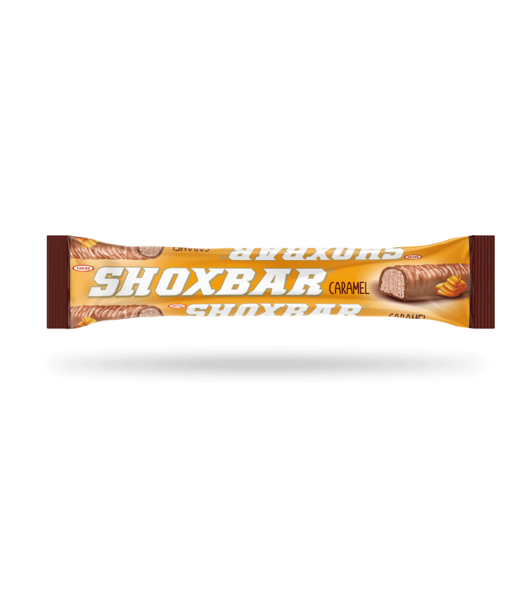 Shoxbar - Kakao Kaplamalı Karamel Aromalı Kakaolu Nuga Bar
