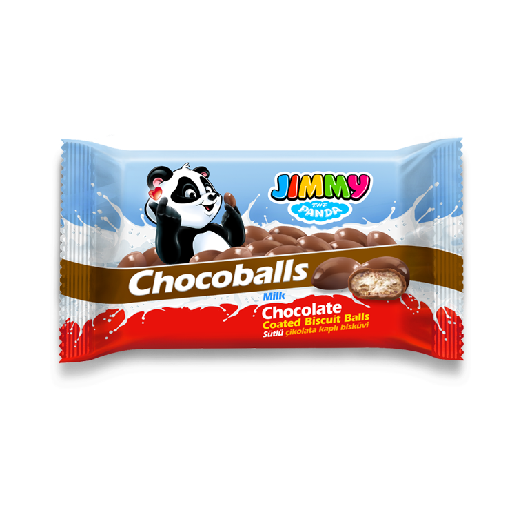 Jimmy Chocoballs – Sütlü Çikolata Kaplı Bisküvi - Tayaş Gıda