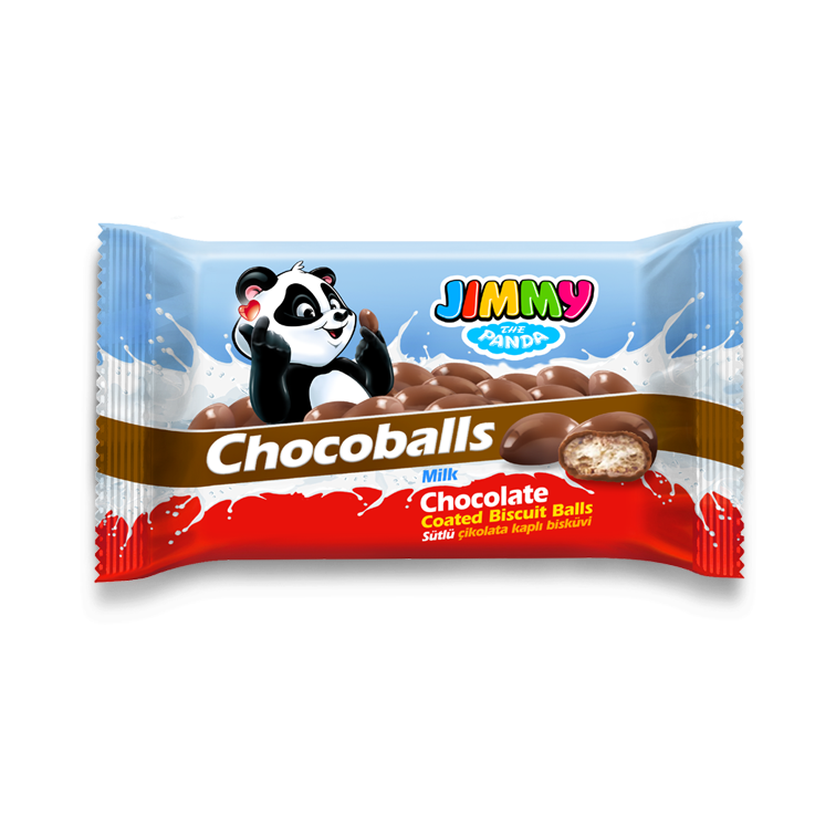 Jimmy Chocoballs - Sütlü Çikolata Kaplı Bisküvi
