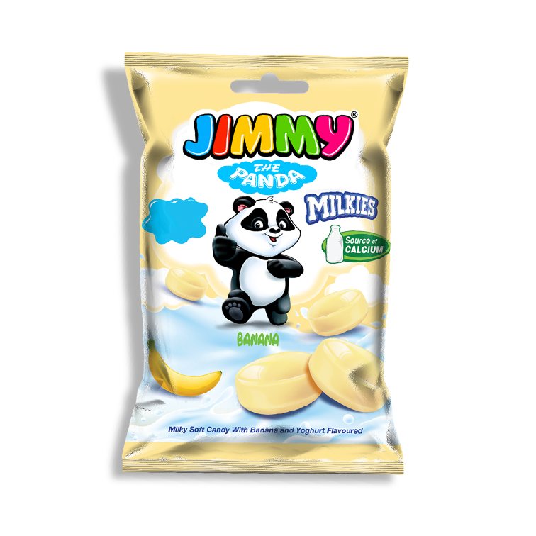 Jimmy Milkies - Muz Aromalı Krema Dolgulu Yumuşak Şeker