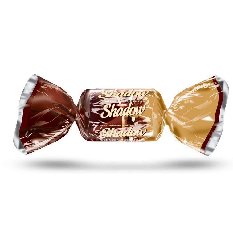 Shadow - Bitter ve Beyaz Kokolin Desenli Fındık Aromalı Krema Dolgulu Sütlü Kokolin