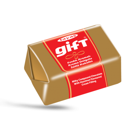 Gift - Fındık Aromalı Krema Dolgulu Sütlü Kokolin