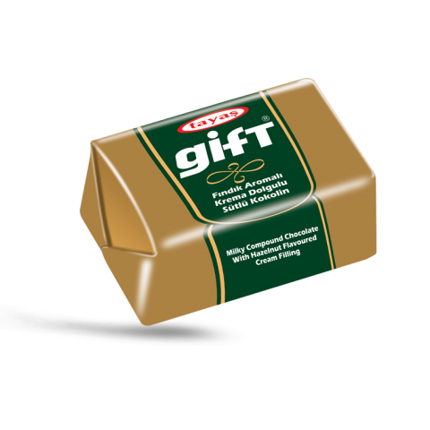 Gift - Fındık Aromalı Krema Dolgulu Sütlü Kokolin