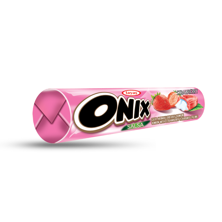 Onix - Çilek Aromalı Dolgulu Sert Şeker
